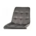 Стул SIGNAL CHIC D VELVET Bluvel 14 серый/дуб
