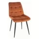 Стул SIGNAL CHIC VELVET Bluvel 4215 корица/черный
