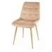 Стул SIGNAL CHIC D VELVET Bluvel 28 бежевый/дуб