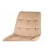 Стул SIGNAL CHIC D VELVET Bluvel 28 бежевый/дуб