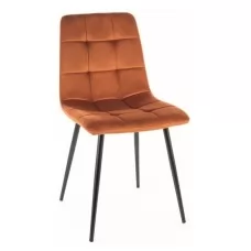 Стул SIGNAL MILA VELVET Bluvel 4215 корица/черный