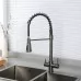 Смеситель для кухни под фильтр Gappo G4398-69 оружейная сталь