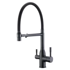 Смеситель для кухни под фильтр Frap F4398-6 черный