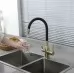 Смеситель для кухни под фильтр Frap F4396-3 золото/черный