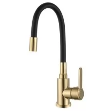 Смеситель для кухни Frud R42052-33 черный/золото