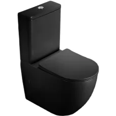 Унитаз CeramaLux 2166XMB Черный матовый (напольный)
