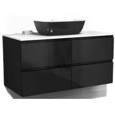 Тумба Vela Мира 100П TU37109 черный матовый