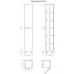Пенал Vela Мира 40Н (двери) RS623486 белый