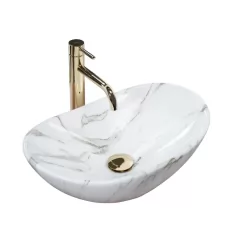 Умывальник Rea Royal Mini Aiax Shiny 14,5х30,5х48 U5063 мрамор