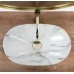 Умывальник Rea Royal Mini Aiax Shiny 14,5х30,5х48 U5063 мрамор