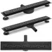 Душевой трап Rea Greek Pro Black Matt 90 G8026 черный матовый