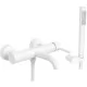 Смеситель для ванны Rea Lungo white B8030 белый