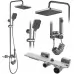 Душевая система Rea Helix nikiel matt P6622 никель матовый
