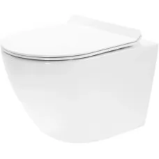 Унитаз Rea CARTER N2 C1400 37x49 безободковый белый SoftClos..