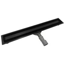 Душевой трап Roxen Supra Black 500x70x70 91050-50 двусторонний под плитку/черный