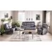 Диван SIGNAL SPENCER 2 VELVET Bluvel 14 раскладной, серый