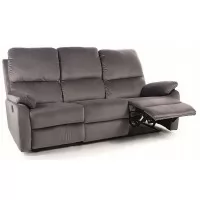 Диван SIGNAL SPENCER 3 VELVET Bluvel 14 раскладной, серый