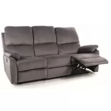 Диван SIGNAL SPENCER 3 VELVET Bluvel 14 раскладной, серый