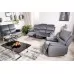 Диван SIGNAL SPENCER 3 VELVET Bluvel 14 раскладной, серый