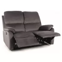 Диван SIGNAL SPENCER 2 VELVET Bluvel 14 раскладной, серый