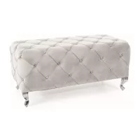 Скамья SIGNAL HESTIA VELVET Bluvel 03 светло-серый/серебряный Скамья SIGNAL HESTIA VELVET Bluvel 03 светло-серый/серебряный