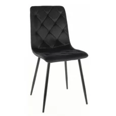 Стул SIGNAL JERRY VELVET Bluvel 19 черный/черный