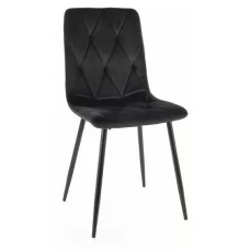 Стул SIGNAL TOM VELVET Bluvel 19 черный/черный