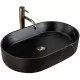 Умывальник Rea Nadia 60 Black Stone Matt 61x38,5 U8565 черный камень