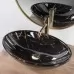 Умывальник Rea Pamella Black Marble Shiny 53x33 U5067 черный мрамор глянцевый