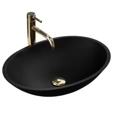 Умывальник Rea Della Black Matt 51,5x37,5 U0274 черный матовый