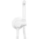 Смеситель с гигиенической лейкой Rea Loop White B0255 белый