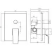 Смеситель для душа Villeroy & Boch Architectura Square TVS12500300061 хром