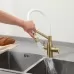 Смеситель для кухни под фильтр Frap F4397-3 золотой/белый