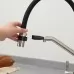 Смеситель для кухни под фильтр Frap F4397-5 нержавеющая сталь/черный