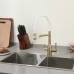 Смеситель для кухни под фильтр Frap F4398-3 золото/белый