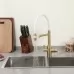Смеситель для кухни под фильтр Frap F4398-3 золото/белый