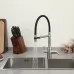 Смеситель для кухни под фильтр Frap F4398-5 нержавеющая сталь/черный