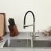 Смеситель для кухни под фильтр Frap F4398-5 нержавеющая сталь/черный
