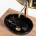 Умывальник Rea Sofia Mini Black Marble Shiny U6963 черный