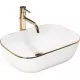 Раковина Roxen Antares Gold 570160-G белый