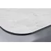 Стол обеденный SIGNAL PALLAS Ceramic 160 раскладной, серый мрамор/черный матовый, 160-210/90/76