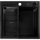 Кухонная мойка Roxen Snake 50 PVD Black Текстура