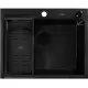 Кухонная мойка Roxen Snake 60 PVD Black Текстура