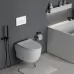 Унитаз с инсталляцией Roxen StounFix Slim 576390 с унитазом 530155-01 с кнопкой Caspia 410280W