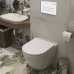 Унитаз с инсталляцией Roxen StounFix Slim 569295 с унитазом 530185-01 с кнопкой Caspia 410280W