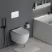 Унитаз с инсталляцией Roxen StounFix Slim 538465 с унитазом 530155-01 с кнопкой Santi 410280W