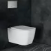 Унитаз с инсталляцией Roxen StounFix Slim 530473 с унитазом 530135-01 с кнопкой Santi 410260M