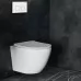 Унитаз с инсталляцией Roxen StounFix Slim 533395 с унитазом 530185-01 с кнопкой Santi 410280W
