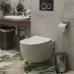 Унитаз с инсталляцией Roxen StounFix Slim 545591 с унитазом 530155-01 с кнопкой Santi 410280B