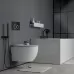 Унитаз с инсталляцией Roxen StounFix Slim 507197 с унитазом 530155-01 с кнопкой Santi 410260B
